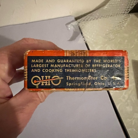 Vintage Roast Meat Thermometer - Ohio Thermometer Co. With Original Box. - Picture 3 of 4